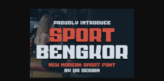 Sport Bengkor Font Poster 1