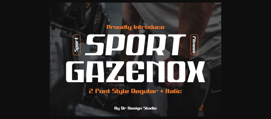 Sport Gazenox Font Poster 3