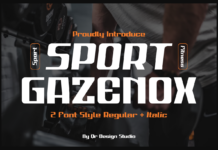 Sport Gazenox Font Poster 1