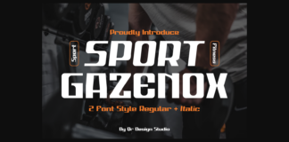 Sport Gazenox Font Poster 1