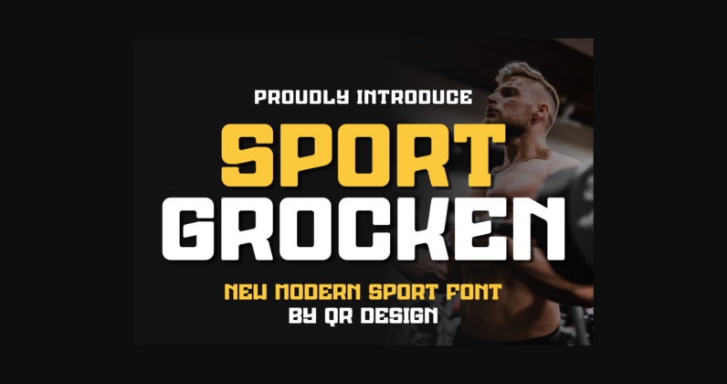 Sport Grocken Font Poster 3