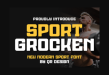 Sport Grocken Font Poster 1