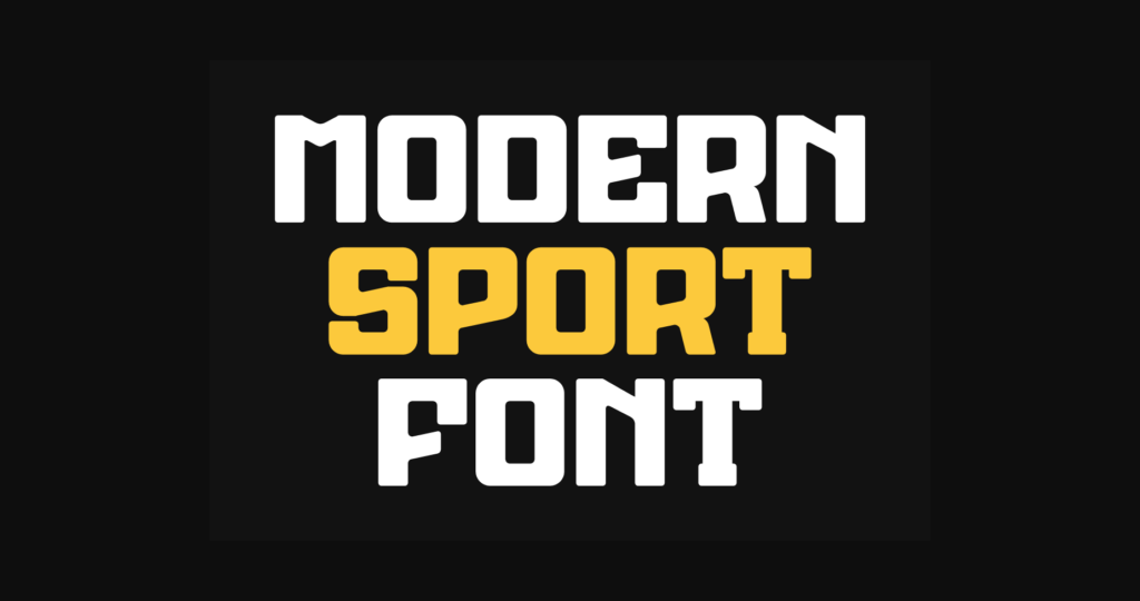 Sport Grocken Font Poster 4