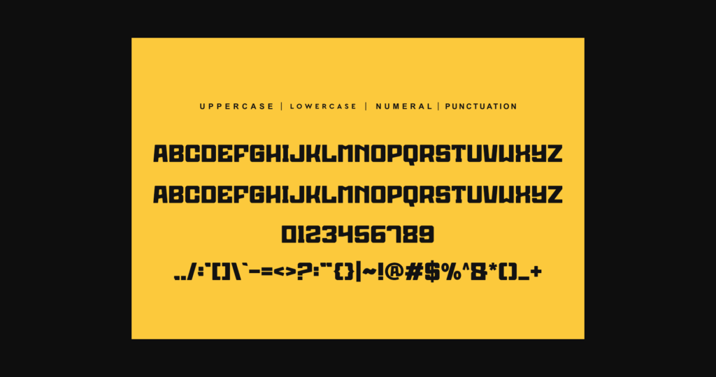 Sport Grocken Font Poster 7