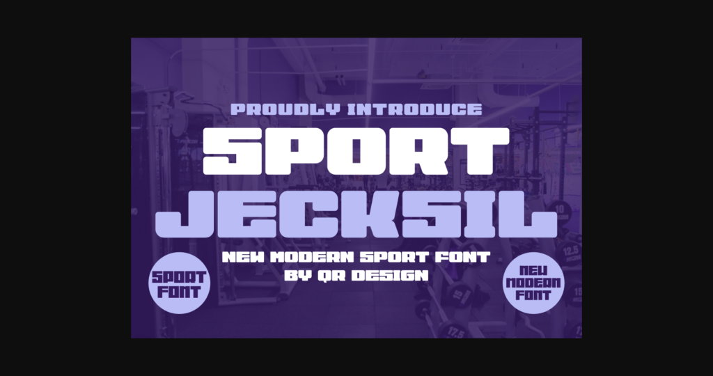 Sport Jecksil Font Poster 1