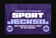 Sport Jecksil Font Poster 1