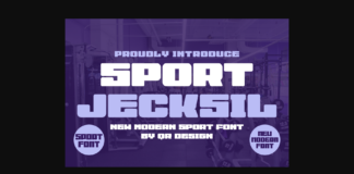 Sport Jecksil Font Poster 1
