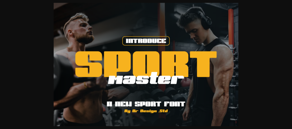 Sport Master Font Poster 3