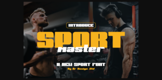Sport Master Font Poster 1