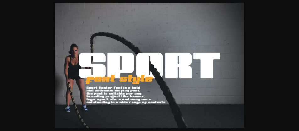 Sport Master Font Poster 4