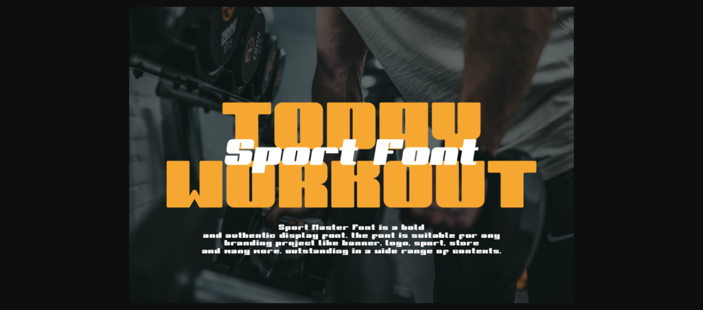 Sport Master Font Poster 5