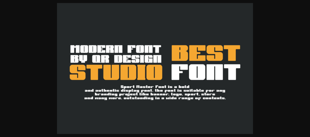 Sport Master Font Poster 10