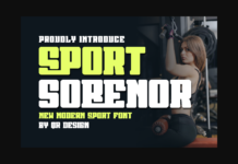 Sport Sobenor Font Poster 1