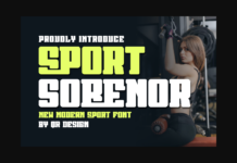 Sport Sobenor Font Sport Sobenor Font Poster 1