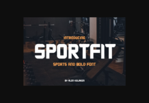 Sportfit Font Poster 1