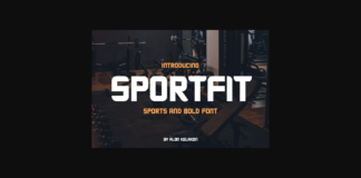 Sportfit Font Poster 1