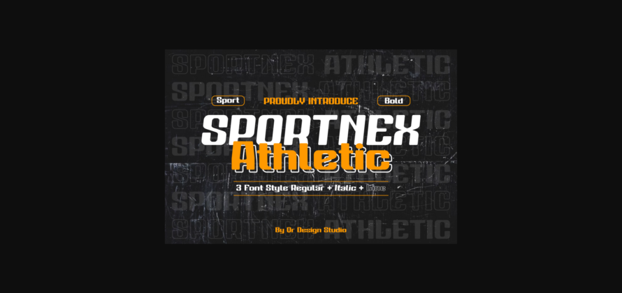 Sportnex Athletic Font Poster 3
