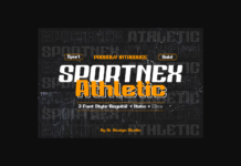 Sportnex Athletic Font Poster 1