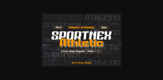 Sportnex Athletic Font Poster 1