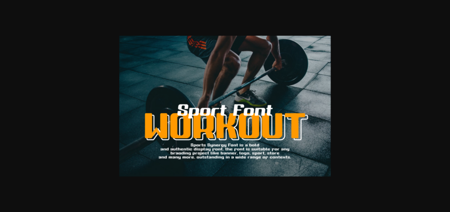 Sportnex Athletic Font Poster 8