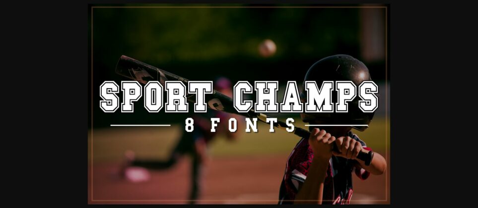Sports Champs Font Poster 3