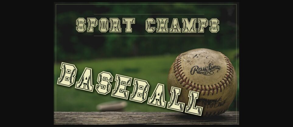 Sports Champs Font Poster 4