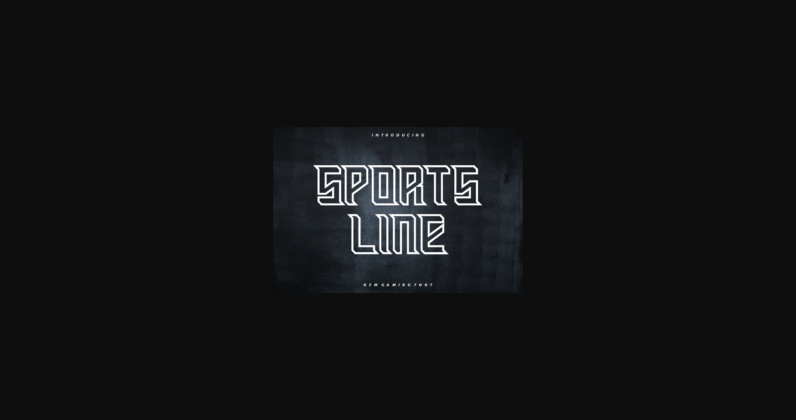 Sports Line Font Poster 3
