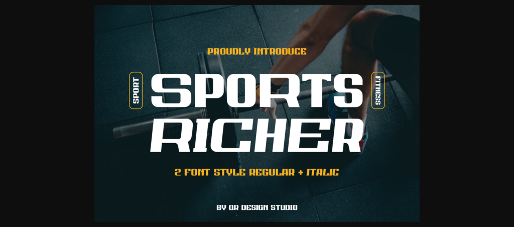 Sports Richer Font Poster 3