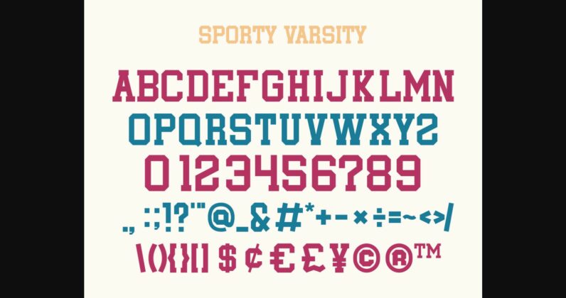 Sporty Varsity Poster 4