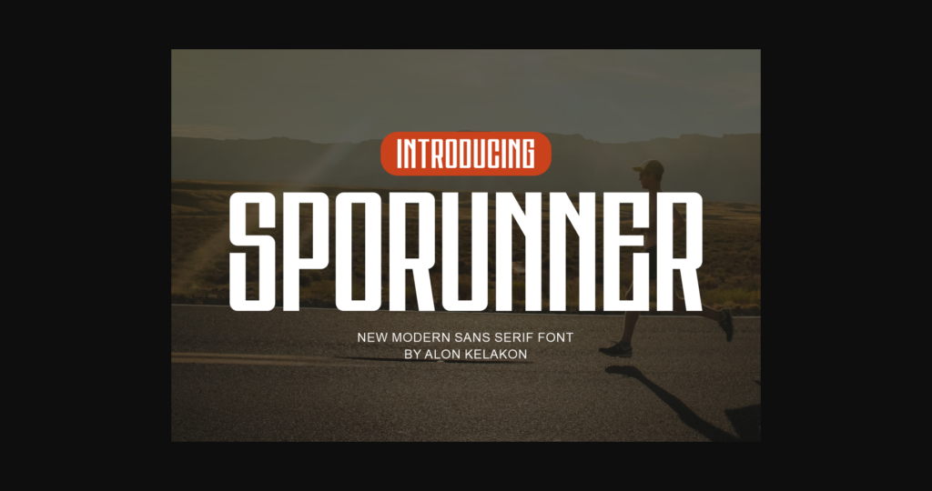 Sporunner Font Poster 3