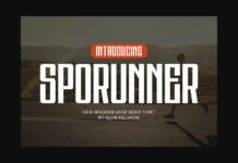 Sporunner Font Poster 1