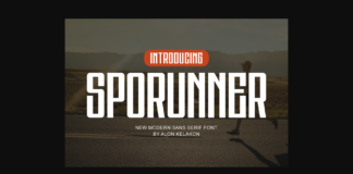 Sporunner Font Poster 1