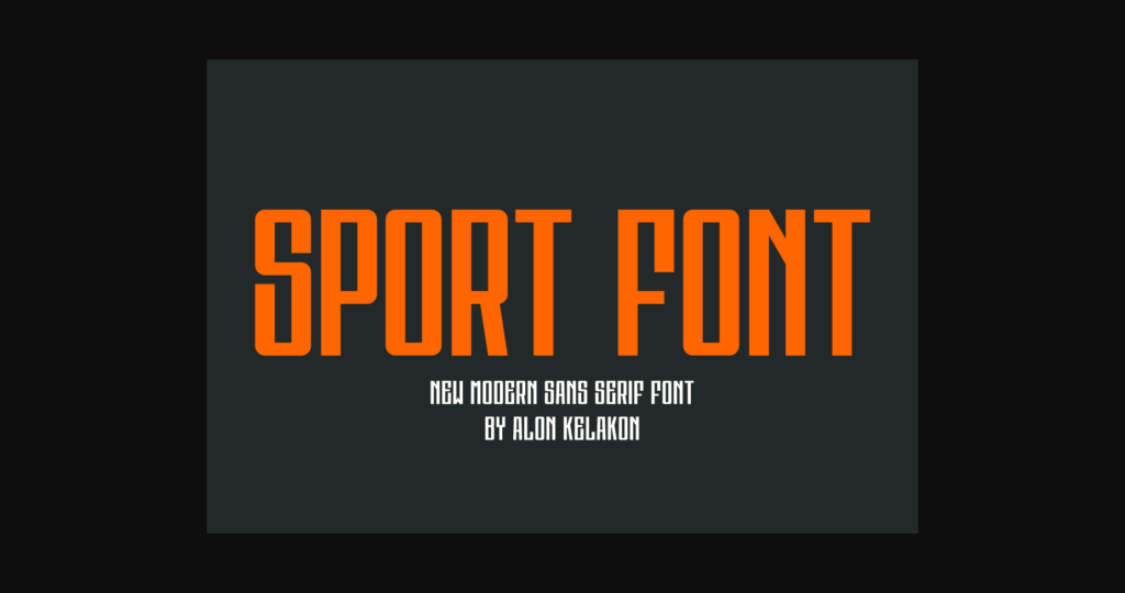 Sporunner Font Poster 4