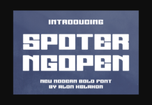 Spoter Ngopen Font Poster 1