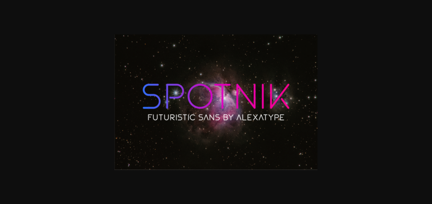 Spotnik Font Poster 3