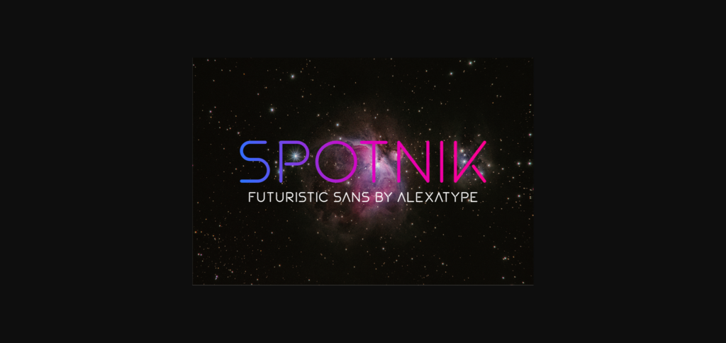 Spotnik Font Poster 1