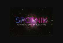 Spotnik Font Poster 1