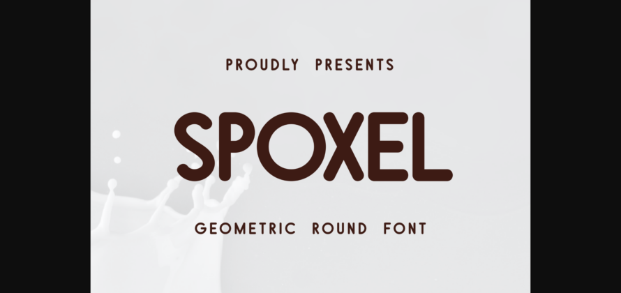 Spoxel Font Poster 3