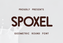 Spoxel Font Poster 1