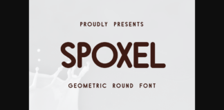 Spoxel Font Poster 1