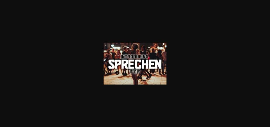 Sprechen Font Poster 3