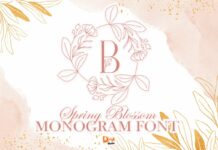 Spring Blossom Font Poster 1