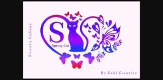 Spring Cat Font Poster 1