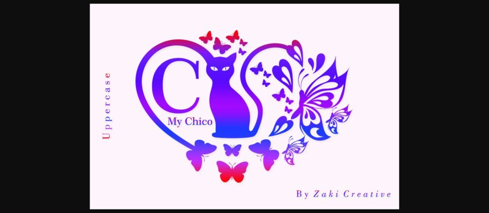 Spring Cat Font Poster 4