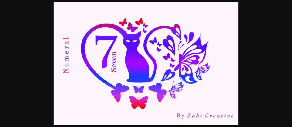 Spring Cat Font Poster 6