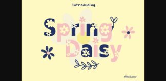 Spring Daisy Font Poster 1