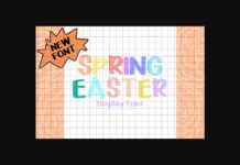 Spring Easter Font Poster 1