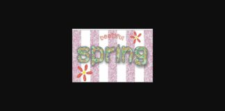 Spring Font Poster 1