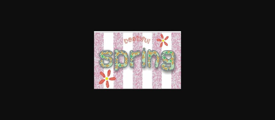 Spring Font Poster 1