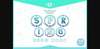 Spring Font Poster 1